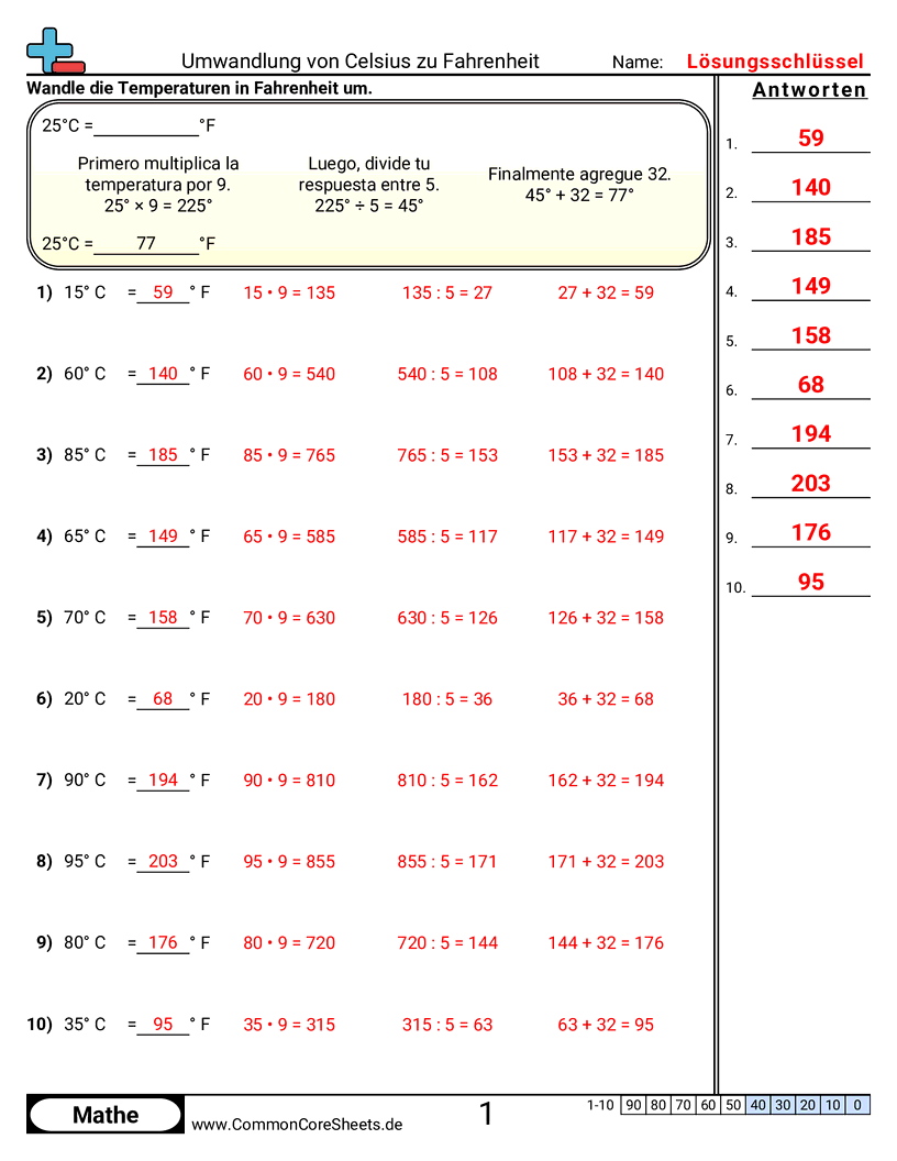  - celsius-in-fahrenheit-umrechnen worksheet